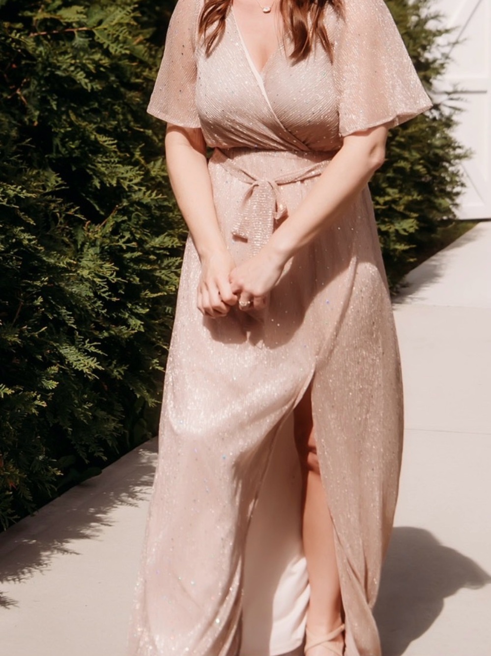 Baltic Born Shimmer Wrap Maxi Dress